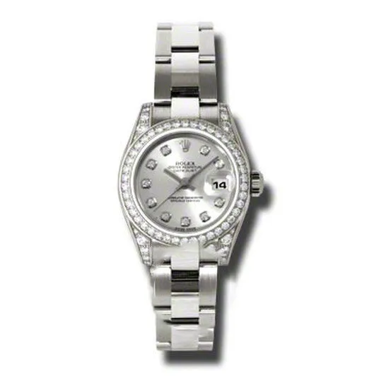 JMS always Bracelets Original Rolex Lady Datejust 26 Silver Dial 18K White Gold Oyster Bracelet Automatic Watch 179159SDO JMS always Bracelets Original Rolex Lady Datejust 26 Silver Dial 18K White Gold Oyster Bracelet Automatic Watch 179159SDO