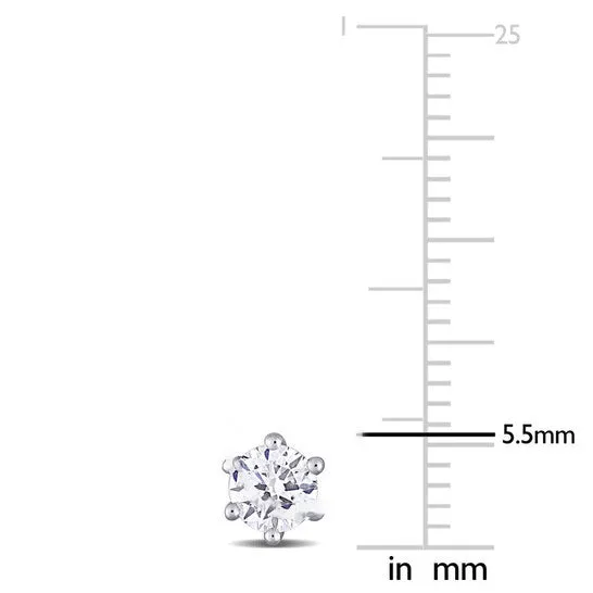 JMS always Earrings Original Created Forever 58 CT TW Lab Created Diamond Hexagon Stud Earrings in 14k White Gold JMS always Earrings Original Created Forever 58 CT TW Lab Created Diamond Hexagon Stud Earrings in 14k White Gold