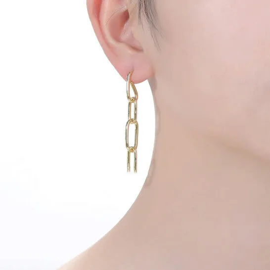 JMS always Earrings Original Rachel Glauber 14k Gold Plated Chain Drop Earrings JMS always Earrings Original Rachel Glauber 14k Gold Plated Chain Drop Earrings