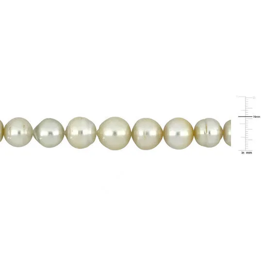 JMS always Necklaces Original AMOUR 18 in 1216mm Offround Golden South Sea Cultured Multicolored Pearl Necklace In 14K Yellow Gold JMS always Necklaces Original AMOUR 18 in 1216mm Offround Golden South Sea Cultured Multicolored Pearl Necklace In 14K Yellow Gold
