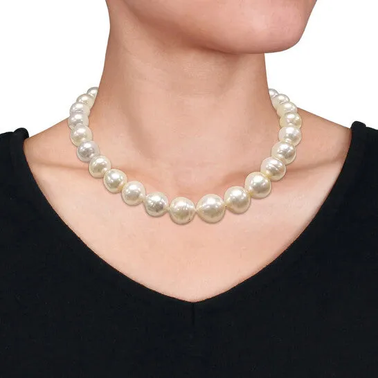 JMS always Necklaces Original AMOUR 18 in 1216mm Offround Golden South Sea Cultured Multicolored Pearl Necklace In 14K Yellow Gold JMS always Necklaces Original AMOUR 18 in 1216mm Offround Golden South Sea Cultured Multicolored Pearl Necklace In 14K Yellow Gold