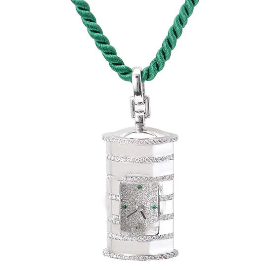 JMS always Necklaces Original Audemars Piguet 18kt White Gold Diamond Emerald Pendant Watch 12576BCZZ0000XX01 JMS always Necklaces Original Audemars Piguet 18kt White Gold Diamond Emerald Pendant Watch 12576BCZZ0000XX01