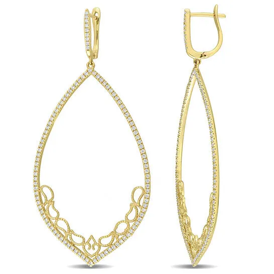 JMS always Original AMOUR 1 CT TDW Diamond Cuff Earrings In 14K Yellow Gold Earrings JMS always Original AMOUR 1 CT TDW Diamond Cuff Earrings In 14K Yellow Gold Earrings