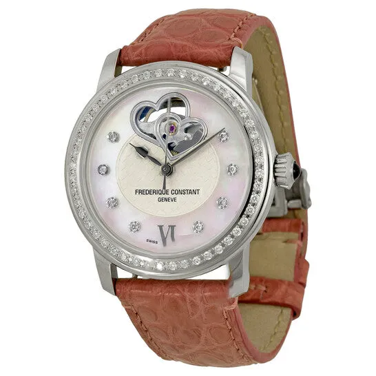 JMS always Original Frederique Constant White Guilloche Mother of Pearl Leather Ladies Watch FC310DHB2PD6 Watches JMS always Original Frederique Constant White Guilloche Mother of Pearl Leather Ladies Watch FC310DHB2PD6 Watches