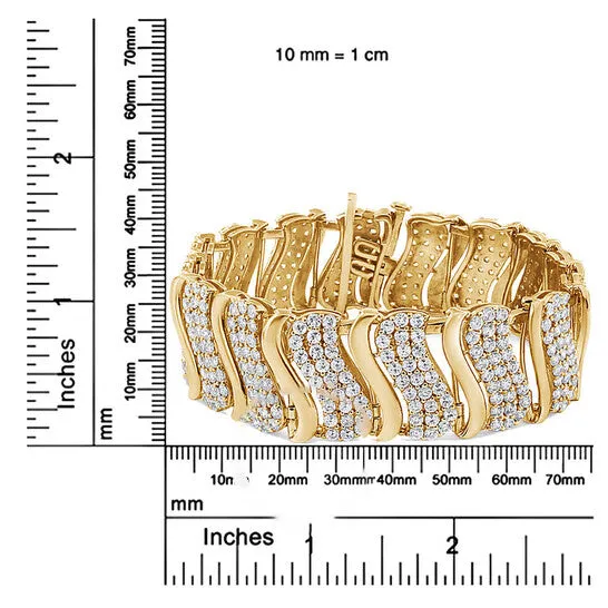 JMS always Original Haus of Brilliance 14K Yellow Gold 150 Cttw Diamond Chevron Wave 725 Inch Link Bracelet JK Color I1I2 Clarity Bracelets JMS always Original Haus of Brilliance 14K Yellow Gold 150 Cttw Diamond Chevron Wave 725 Inch Link Bracelet JK Color I1I2 Clarity Bracelets