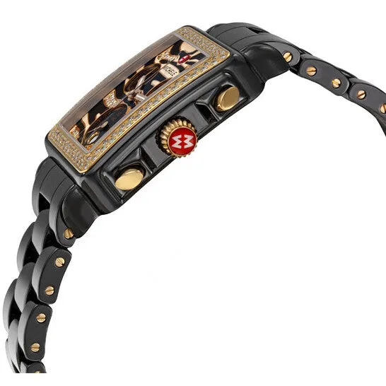 JMS always Original Michele Deco Safari Cheetah Black Ceramic Ladies Watch MWW06F000012 Watches JMS always Original Michele Deco Safari Cheetah Black Ceramic Ladies Watch MWW06F000012 Watches