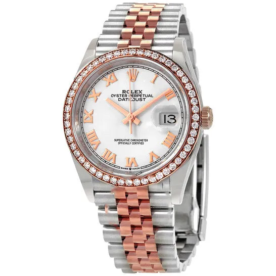 JMS always Original Rolex Datejust 36 White Dial Automatic Ladies Steel and 18k Everose Gold Jubilee Watch 126281WRJ PreStyled Sets JMS always Original Rolex Datejust 36 White Dial Automatic Ladies Steel and 18k Everose Gold Jubilee Watch 126281WRJ PreStyled Sets