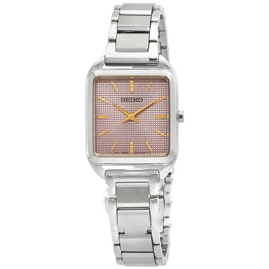 JMS always Original Seiko Essentials Quartz Pink Dial Ladies Watch SWR077 Watches JMS always Original Seiko Essentials Quartz Pink Dial Ladies Watch SWR077 Watches