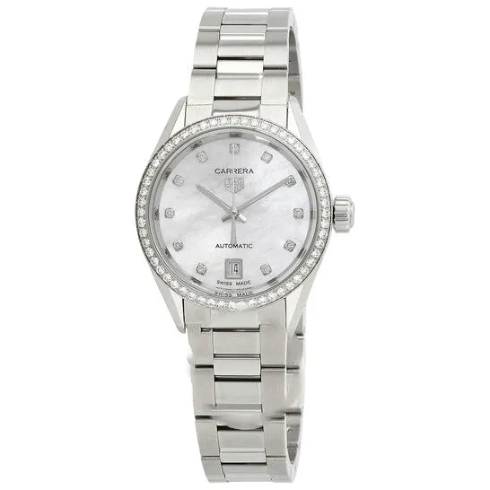 JMS always Original Tag Heuer Carrera Automatic Diamond White Mother of Pearl Dial Ladies Watch WBN2414BA0621 Watches JMS always Original Tag Heuer Carrera Automatic Diamond White Mother of Pearl Dial Ladies Watch WBN2414BA0621 Watches