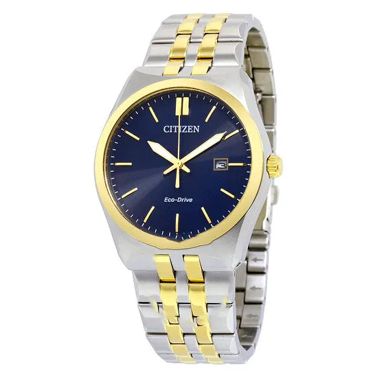JMS always Rings Original Citizen Corso EcoDrive Blue Dial Twotone Mens Watch BM733458L JMS always Rings Original Citizen Corso EcoDrive Blue Dial Twotone Mens Watch BM733458L