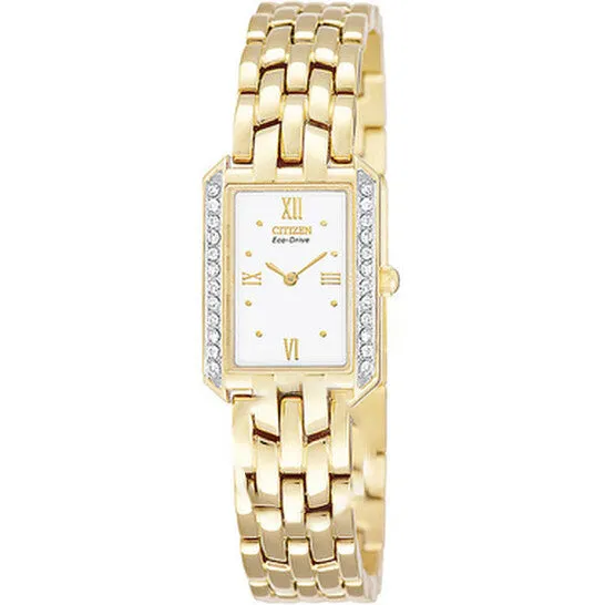 JMS always Rings Original Citizen Ladies Silhouette GoldTone Crystals Watch EW939256A JMS always Rings Original Citizen Ladies Silhouette GoldTone Crystals Watch EW939256A