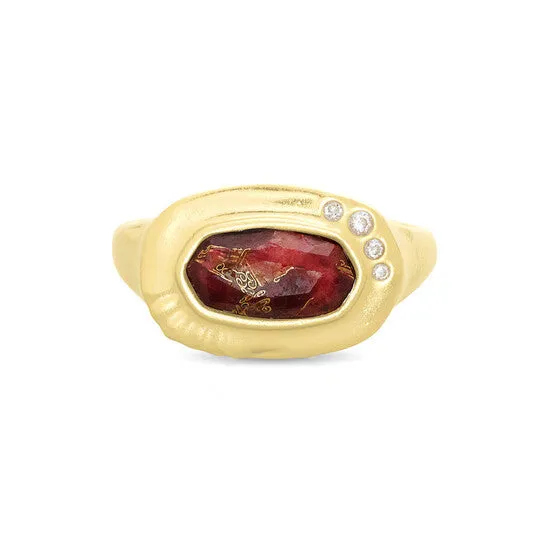 JMS always Rings Original Kendra Scott Anna 14K Yellow Gold Plated Brass and Maroon Jade Ring Sz 8 4217717780 JMS always Rings Original Kendra Scott Anna 14K Yellow Gold Plated Brass and Maroon Jade Ring Sz 8 4217717780