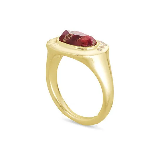 JMS always Rings Original Kendra Scott Anna 14K Yellow Gold Plated Brass and Maroon Jade Ring Sz 8 4217717780 JMS always Rings Original Kendra Scott Anna 14K Yellow Gold Plated Brass and Maroon Jade Ring Sz 8 4217717780