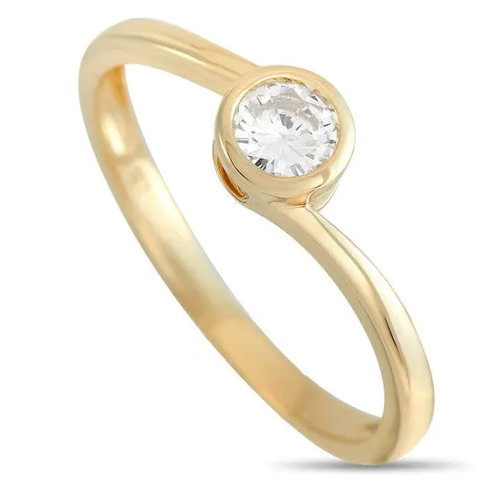 JMS always Rings Original LB Exclusive 14K Yellow Gold 026 ct Diamond Solitaire Ring JMS always Rings Original LB Exclusive 14K Yellow Gold 026 ct Diamond Solitaire Ring