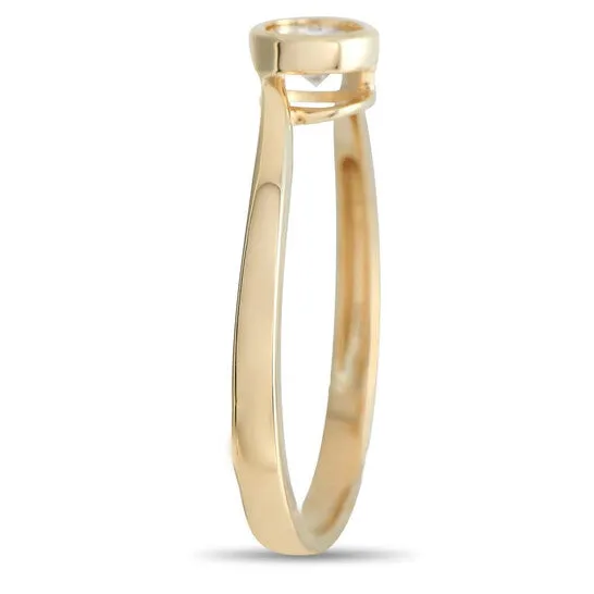 JMS always Rings Original LB Exclusive 14K Yellow Gold 026 ct Diamond Solitaire Ring JMS always Rings Original LB Exclusive 14K Yellow Gold 026 ct Diamond Solitaire Ring