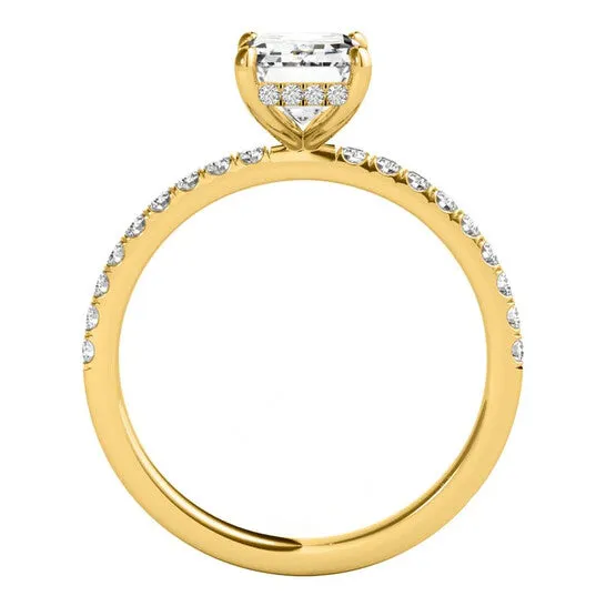 JMS always Rings Original Maulijewels 230 Carat Emerald Cut Moissanite And Natural Round Diamond Engagement Rings For Women In 10K Solid Yellow Gold JMS always Rings Original Maulijewels 230 Carat Emerald Cut Moissanite And Natural Round Diamond Engagement Rings For Women In 10K Solid Yellow Gold