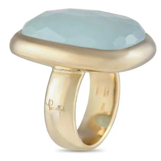 JMS always Rings Original PreOwned Pomellato 18K Yellow Gold Aquamarine Ring JMS always Rings Original PreOwned Pomellato 18K Yellow Gold Aquamarine Ring