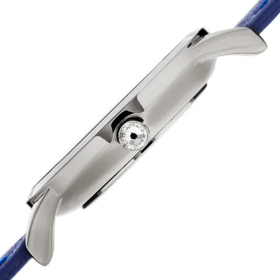JMS always Watches Original Akribos XXIV Quartz White Dial Blue Leather Ladies Watch AK1005BU JMS always Watches Original Akribos XXIV Quartz White Dial Blue Leather Ladies Watch AK1005BU