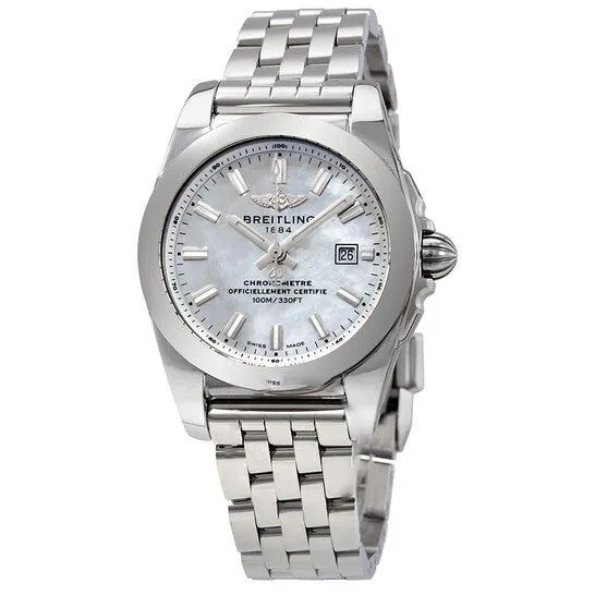 JMS always Watches Original Breitling Galactic Mother of Pearl Dial Ladies Watch W7234812A784791A JMS always Watches Original Breitling Galactic Mother of Pearl Dial Ladies Watch W7234812A784791A