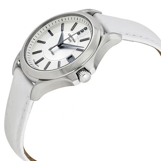 JMS always Watches Original Certina DS Prime Round Genuine White Leather Ladies Quartz Watch C0042101603600 JMS always Watches Original Certina DS Prime Round Genuine White Leather Ladies Quartz Watch C0042101603600