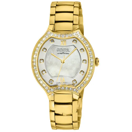 JMS always Watches Original Gevril Lugano Diamond Mother of Pearl Dial Ladies Watch 11221B JMS always Watches Original Gevril Lugano Diamond Mother of Pearl Dial Ladies Watch 11221B