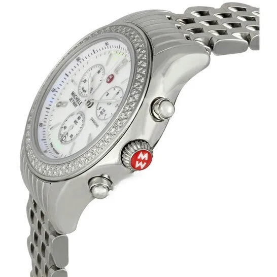 JMS always Watches Original Michele Jetway Mother of Pearl Dial Diamond Bezel Ladies Watch MWW17A000001 JMS always Watches Original Michele Jetway Mother of Pearl Dial Diamond Bezel Ladies Watch MWW17A000001
