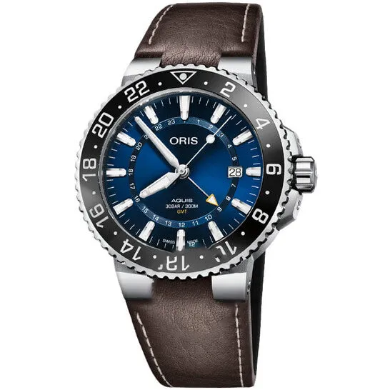 JMS always Watches Original Oris Aquis Automatic Blue Dial Brown Leather Mens Watch 01 798 7754 413507 5 24 10EB JMS always Watches Original Oris Aquis Automatic Blue Dial Brown Leather Mens Watch 01 798 7754 413507 5 24 10EB