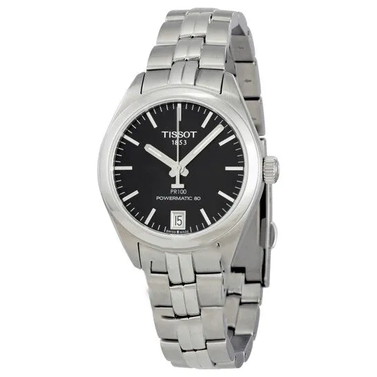 JMS always Watches Original Tissot PR 100 Powermatic Black Dial Ladies Watch T1012071105100 JMS always Watches Original Tissot PR 100 Powermatic Black Dial Ladies Watch T1012071105100