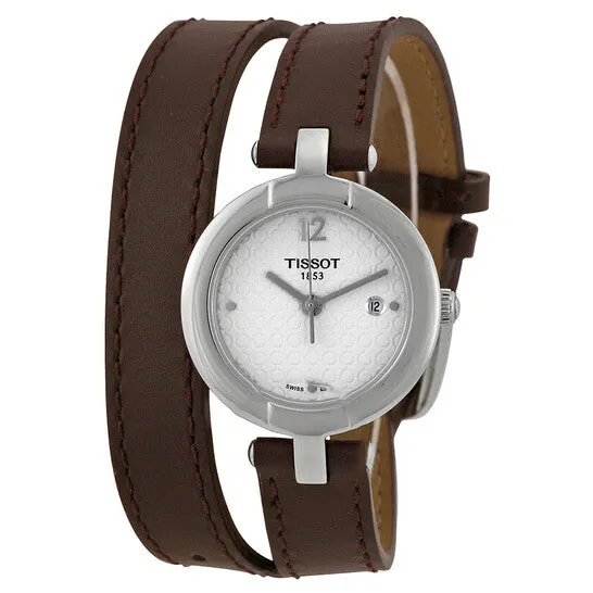 JMS always Watches Original Tissot Trend Silver Dial Brown Leather Ladies Watch T0842101601703 JMS always Watches Original Tissot Trend Silver Dial Brown Leather Ladies Watch T0842101601703