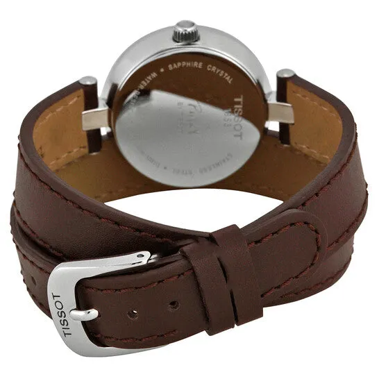 JMS always Watches Original Tissot Trend Silver Dial Brown Leather Ladies Watch T0842101601703 JMS always Watches Original Tissot Trend Silver Dial Brown Leather Ladies Watch T0842101601703