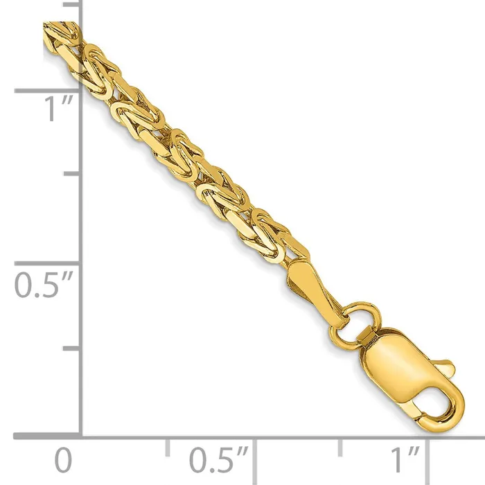 MDS Bracelets 14K Yellow Gold 7 inch 2mm Byzantine with Lobster Clasp Bracelet MDS Bracelets 14K Yellow Gold 7 inch 2mm Byzantine with Lobster Clasp Bracelet