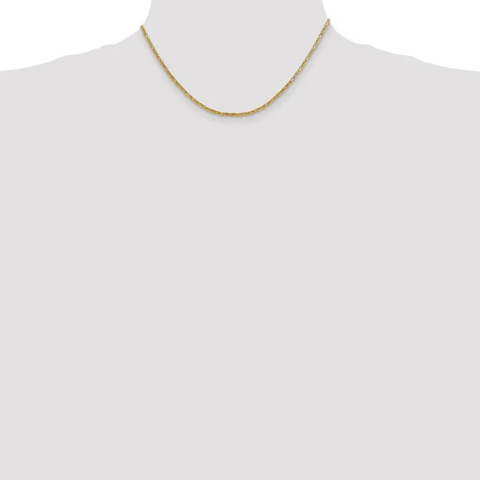MDS Necklaces 14K Yellow Gold 16 inch 2mm Byzantine with Lobster Clasp Chain Necklace MDS Necklaces 14K Yellow Gold 16 inch 2mm Byzantine with Lobster Clasp Chain Necklace