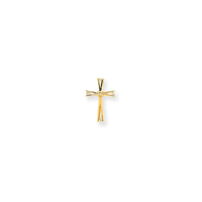 Necklaces 14k AAA Diamond cross pendant Goldiacom