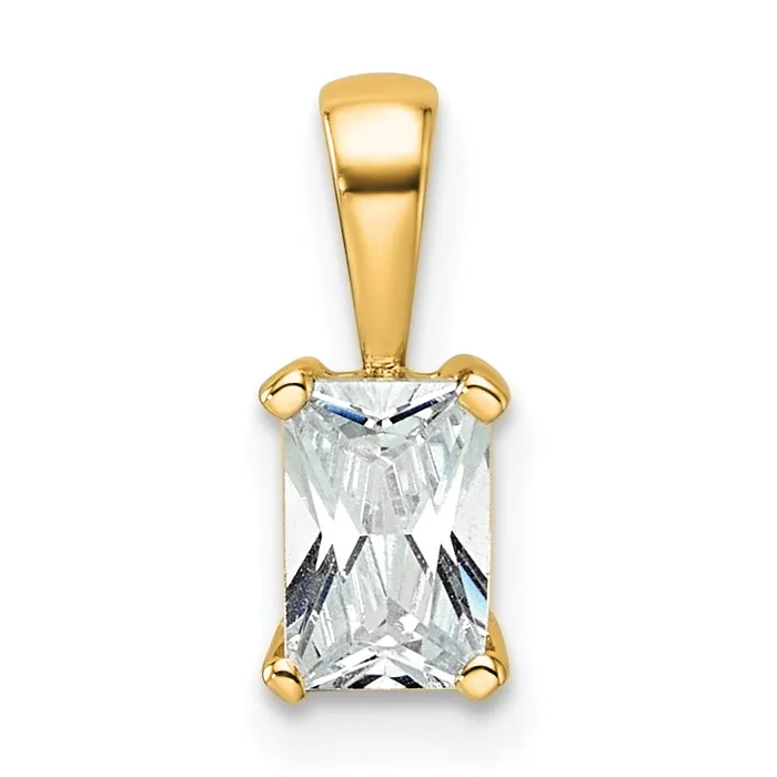 Necklaces 14k Yellow Gold 12 Ct Certified Lab Grown Diamond VSSI G Radiant Four Prong Pendant Goldia Necklaces 14k Yellow Gold 12 Ct Certified Lab Grown Diamond VSSI G Radiant Four Prong Pendant Goldia