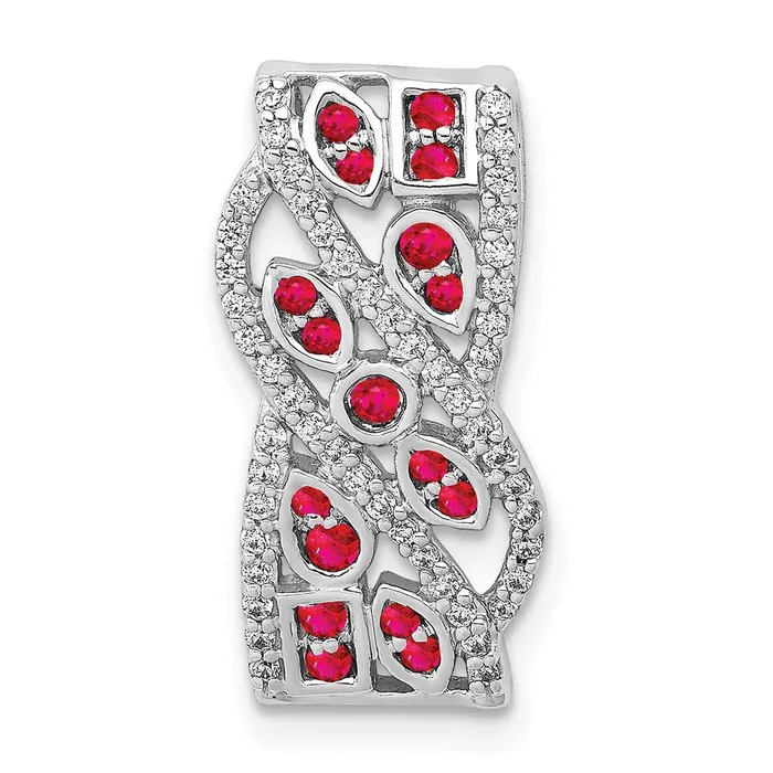 Necklaces Goldia 14k White Gold Real Diamond u0026 30 Ruby Fancy Chain Slide Necklaces Goldia 14k White Gold Real Diamond u0026 30 Ruby Fancy Chain Slide