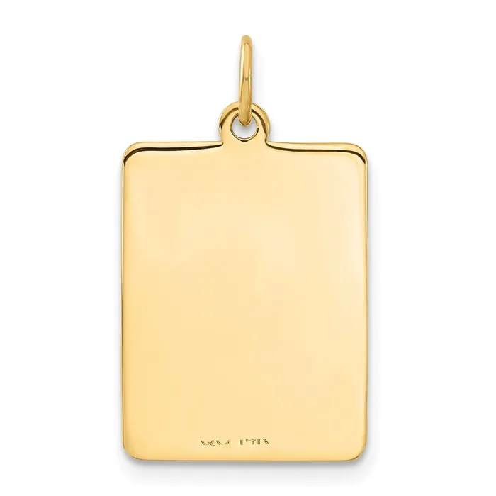Necklaces Goldia 14k Yellow Gold Red Enamel Medical Jewelry Pendant