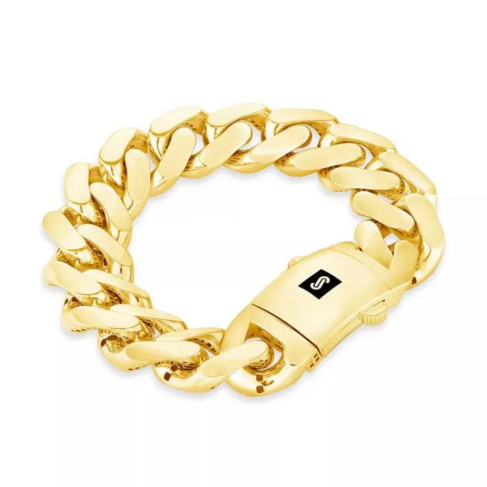 Necklaces Goldiacom 14k Yellow Gold Royal Monaco Miami Cuban Link 75mm Chain Pendant Necklace 24