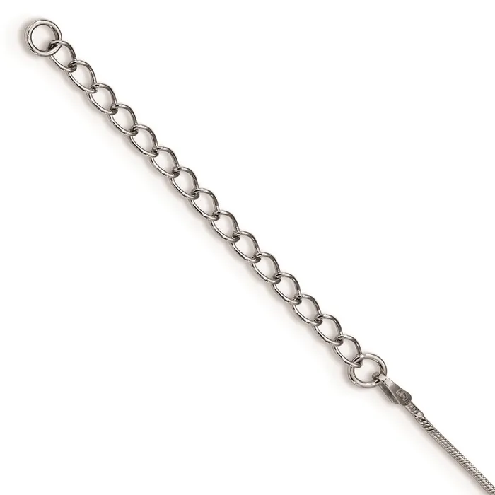 Necklaces Goldia White Night Sterling Silver Rhodiumplated Blue and White Diamond Teardrop 18 Inch Necklace with 2 Inch Extender