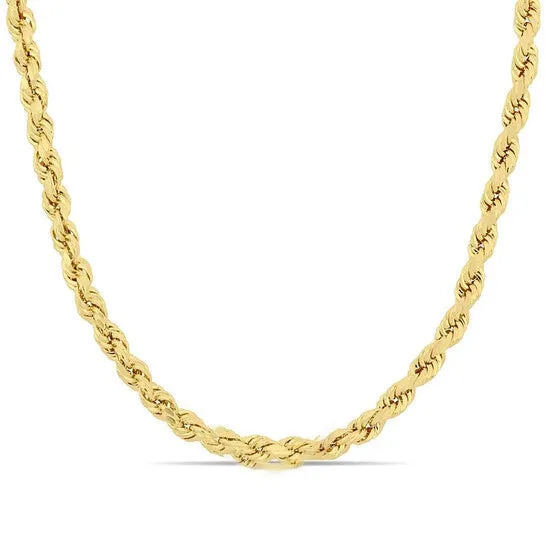 Necklaces JMS always Original AMOUR 18 Inch Rope Chain Necklace In 14K Yellow Gold 4 Mm Necklaces JMS always Original AMOUR 18 Inch Rope Chain Necklace In 14K Yellow Gold 4 Mm