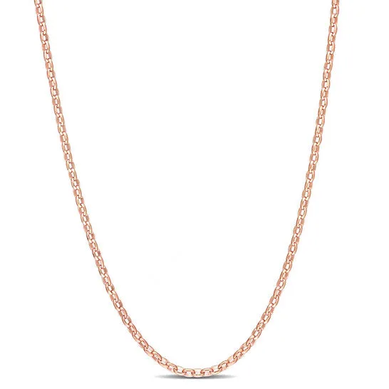 Necklaces JMS always Original AMOUR Rolo Chain Necklace In Rose Plated Sterling Silver 18 In Necklaces JMS always Original AMOUR Rolo Chain Necklace In Rose Plated Sterling Silver 18 In