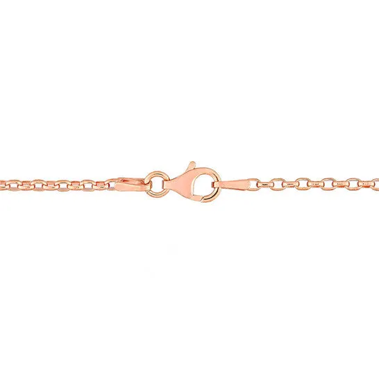 Necklaces JMS always Original AMOUR Rolo Chain Necklace In Rose Plated Sterling Silver 18 In Necklaces JMS always Original AMOUR Rolo Chain Necklace In Rose Plated Sterling Silver 18 In