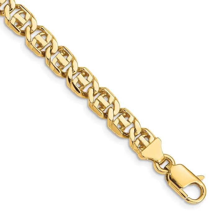 Necklaces MDS Solid 14K Yellow Gold 22 inch 675mm Hand Polished Fancy Link with Lobster Clasp Chain Necklace Necklaces MDS Solid 14K Yellow Gold 22 inch 675mm Hand Polished Fancy Link with Lobster Clasp Chain Necklace