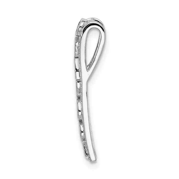 Necklaces Solid 14k White Gold Simulated CZ and 24 Ruby Fancy Chain Slide Goldia Necklaces Solid 14k White Gold Simulated CZ and 24 Ruby Fancy Chain Slide Goldia
