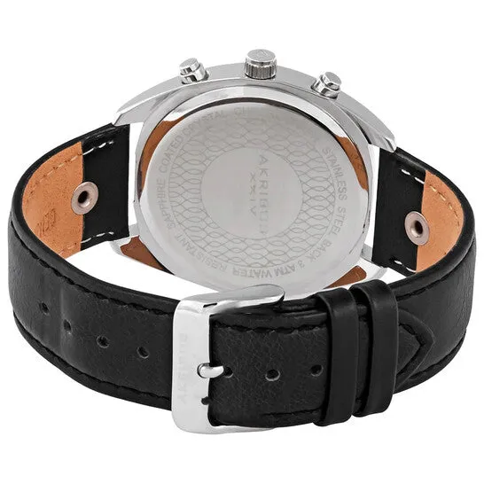 Original Akribos XXIV Blue Dial Mens Chronograph Leather Watch AK969BKBU JMS always Watches Original Akribos XXIV Blue Dial Mens Chronograph Leather Watch AK969BKBU JMS always Watches