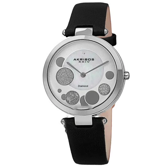 Original Akribos XXIV Quartz Diamond White Dial Ladies Watch AK1069SSBK JMS always Watches Original Akribos XXIV Quartz Diamond White Dial Ladies Watch AK1069SSBK JMS always Watches