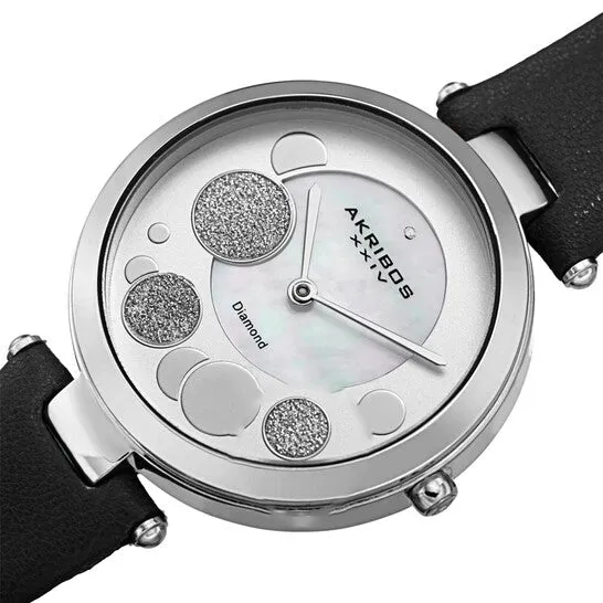Original Akribos XXIV Quartz Diamond White Dial Ladies Watch AK1069SSBK JMS always Watches Original Akribos XXIV Quartz Diamond White Dial Ladies Watch AK1069SSBK JMS always Watches