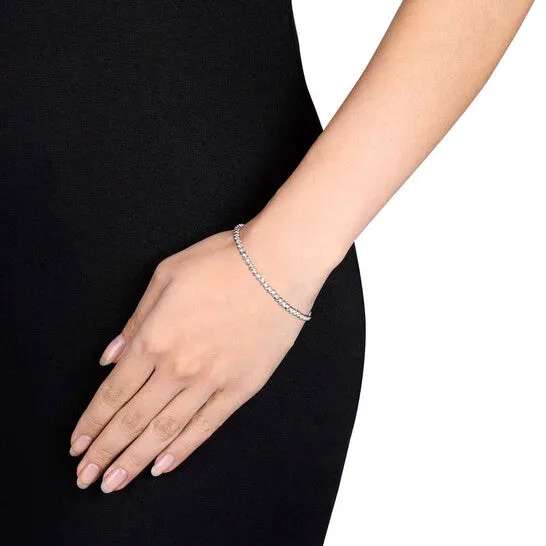 Original AMOUR 12 CT TW Diamond Sshape Tennis Bracelet In Sterling Silver JMS always Bracelets Original AMOUR 12 CT TW Diamond Sshape Tennis Bracelet In Sterling Silver JMS always Bracelets