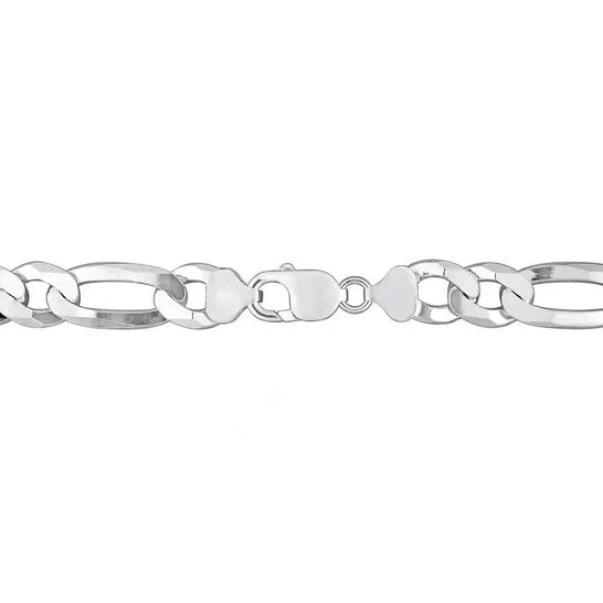 Original AMOUR 123mm Flat Figaro Chain Bracelet In Sterling Silver 9 In JMS always Bracelets Original AMOUR 123mm Flat Figaro Chain Bracelet In Sterling Silver 9 In JMS always Bracelets
