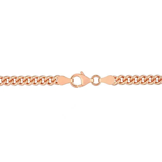 Original AMOUR 44mm Curb Link Chain Necklace In Rose Plated Sterling Silver 16 In JMS always Necklaces Original AMOUR 44mm Curb Link Chain Necklace In Rose Plated Sterling Silver 16 In JMS always Necklaces
