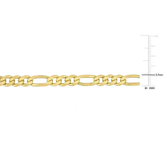 Original AMOUR 55mm Figaro Chain Necklace In Yellow Plated Sterling Silver 24 In JMS always Necklaces Original AMOUR 55mm Figaro Chain Necklace In Yellow Plated Sterling Silver 24 In JMS always Necklaces